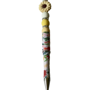 Cream Flower Pen